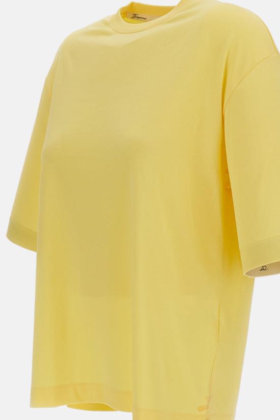  자크뮈스 반팔 티셔츠 르 벤타두 티셔츠 옐로우 - JACQUEMUS