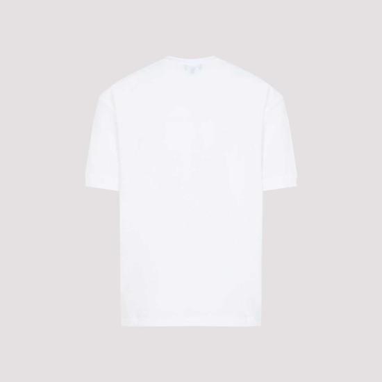  조르지오 아르마니 반팔 티셔츠 폴리아미드 티셔츠 아보리오 - GIORGIO ARMANI