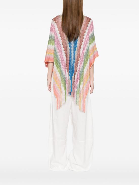  미소니 튜닉 미쏘니 지그재그 프린트 판초 - MISSONI