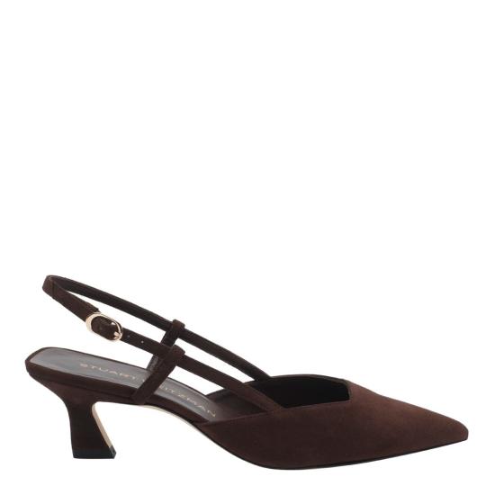  스튜어트 와이츠먼 힐/펌프스 비니 슬링백 힐 브라운