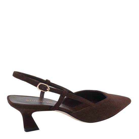  스튜어트 와이츠먼 힐/펌프스 비니 슬링백 힐 브라운 - STUART WEITZMAN
