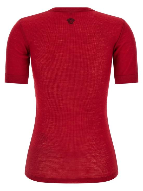  베르사체 반팔 티셔츠 메두사 티셔츠 레드 - VERSACE