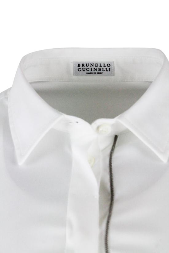 26SS 브루넬로 쿠치넬리 모닐리 장식 M0091MA206 C159 White - BRUNELLO CUCINELLI