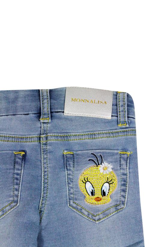 26SS [키즈] 모나리자 스트레이트 팬츠 199400 90500061 Denim - MONNALISA