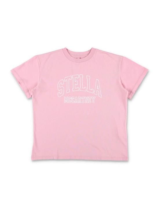  [키즈] 스텔라 맥카트니 탑 스텔라 매카트니 로고 티셔츠 (장미) (어린이용)