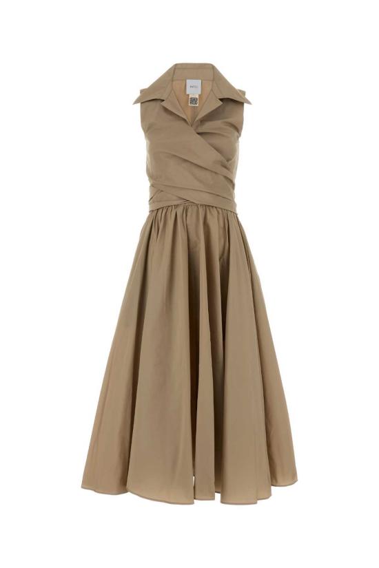  파투 롱 원피스 카푸치노 파유 드레스 듄