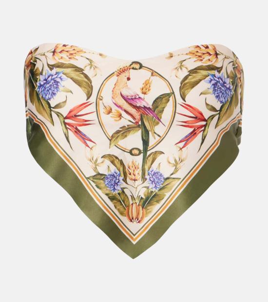  팜 리오 비키니 수영복 스트릴리치아 라이트 블러쉬 반도 비키니 탑 - FARM RIO