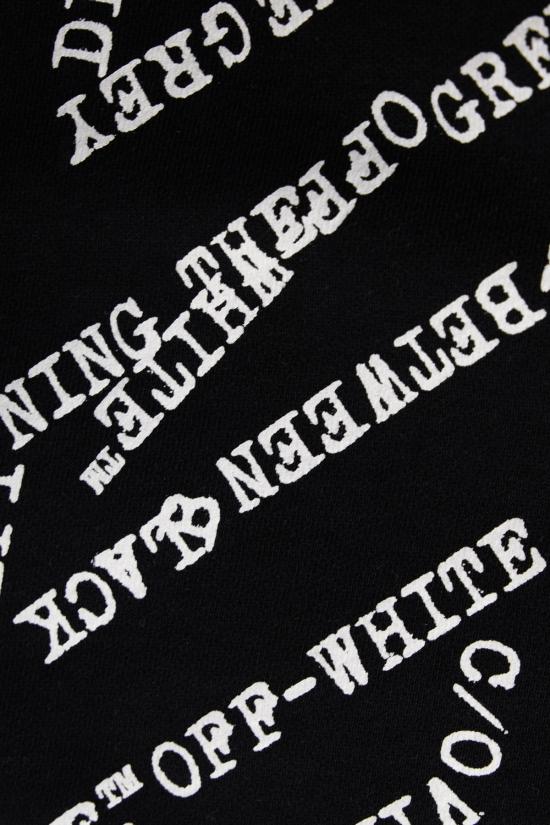 26SS 오프화이트 숏팬츠 OMCI013S26FLE007 0001 BLACK - OFF WHITE