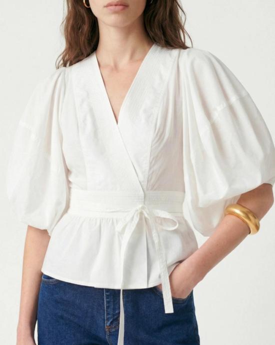 26SS 바네사브루노 블라우스 4EVA69 V09896 OFF WHITE Beige - VANESSA BRUNO