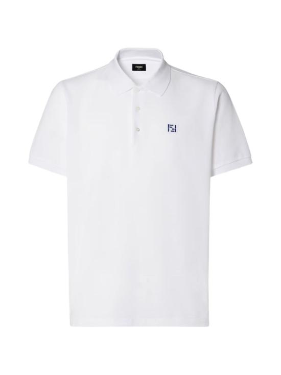 26SS 펜디 폴로 티셔츠 FY1309 AY0IF0QA0 White