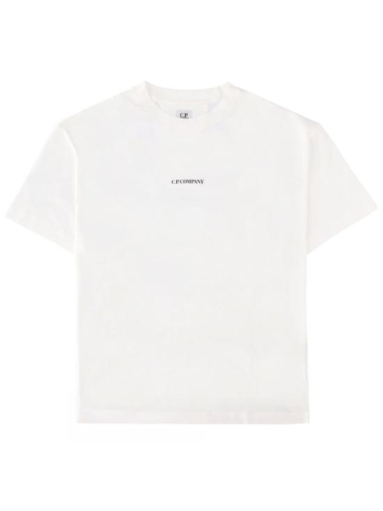  씨피 컴퍼니 탑 C.P. 회사 로고 티셔츠 (흰색)