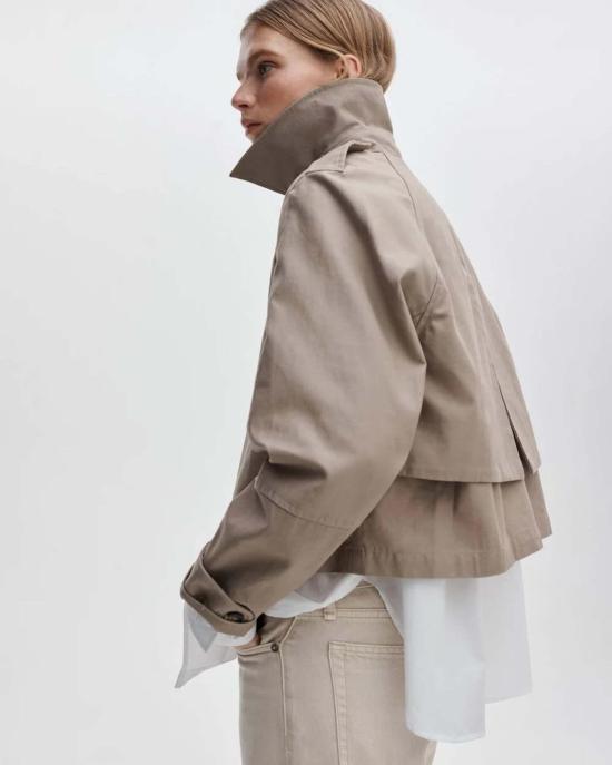  랙앤본 트렌치 코트 Rag & Bone Jamie 크롭  카키색 - RAG & BONE