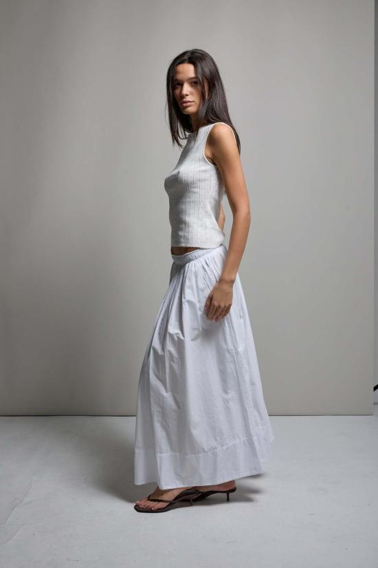  아셀 스커트 애셔 케이트 포플린 플리츠 - ASHER