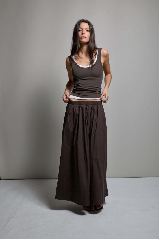  아셀 스커트 애셔 케이트 포플린 플리츠 - ASHER