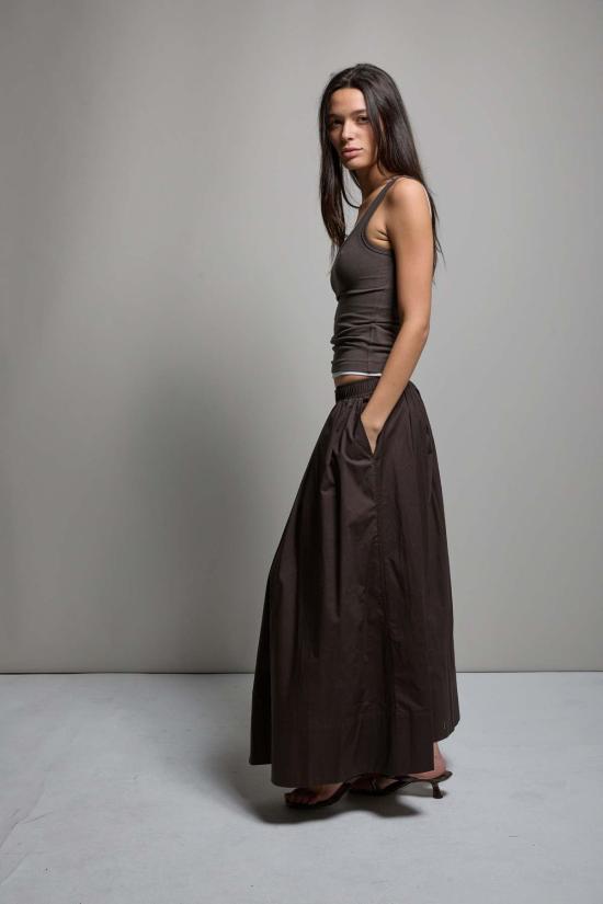  아셀 스커트 애셔 케이트 포플린 플리츠 - ASHER