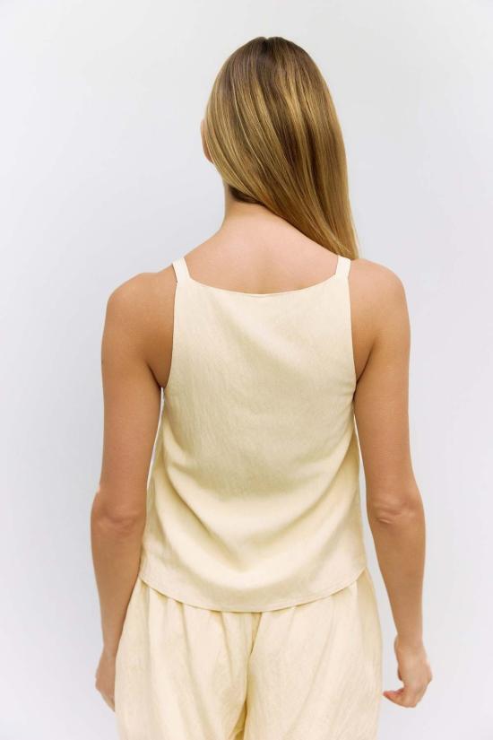  아잘레아 민소매 티셔츠 알라나 탑 버터크림 - AZALEA