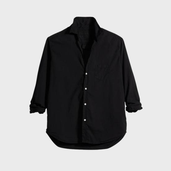  프랭크 앤 에일린 탑 프랭크 & 아일린 아일린 릴렉스 버튼업 셔츠 블랙 린넨 - FRANK & EILEEN