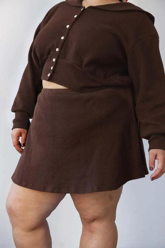  Noble 가디건 노블 와플 세일러 카디건 초콜릿 - OTHER BRANDS