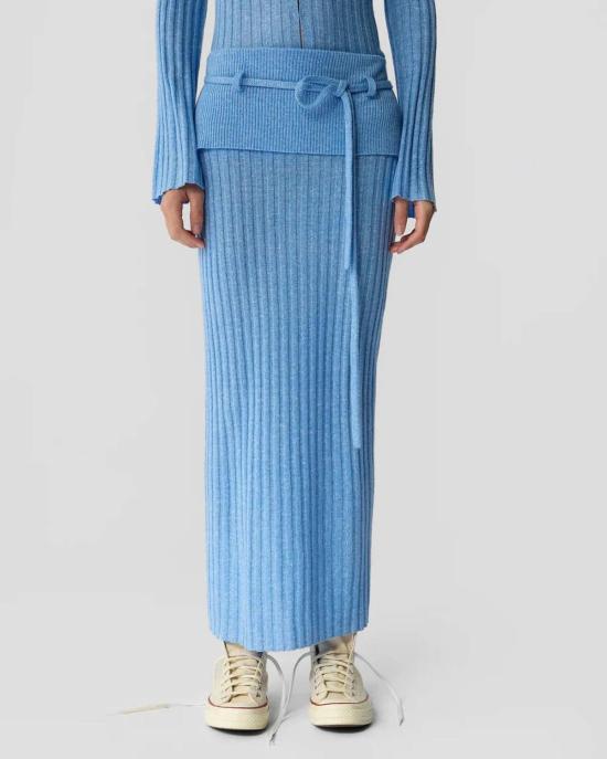  게스트 인 레지던스 롱 스커트 리아 스커트 블루 - GUEST IN RESIDENCE