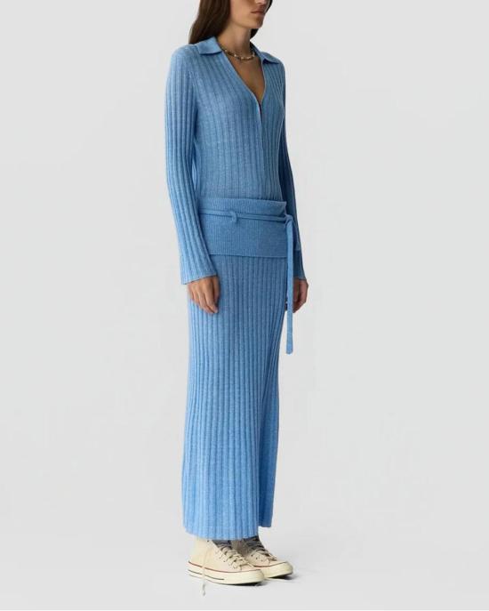  게스트 인 레지던스 롱 스커트 리아 스커트 블루 - GUEST IN RESIDENCE