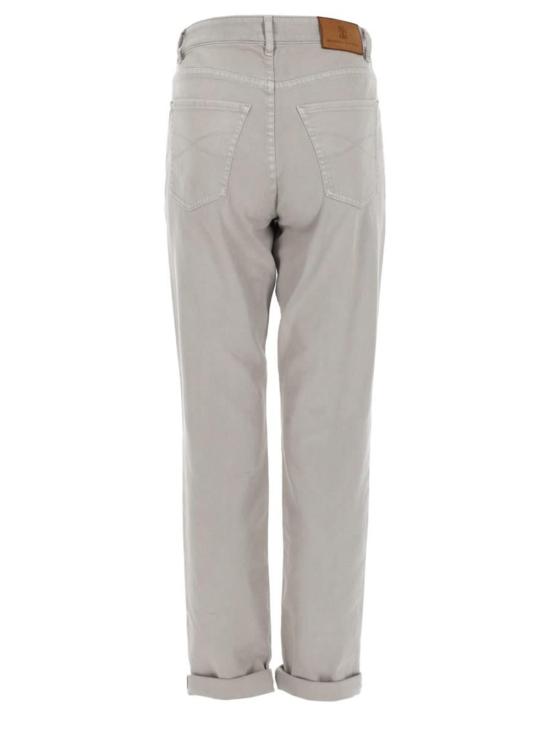  브루넬로 쿠치넬리 데님 팬츠 Brunello Cucinelli 코튼 데님 진 - BRUNELLO CUCINELLI