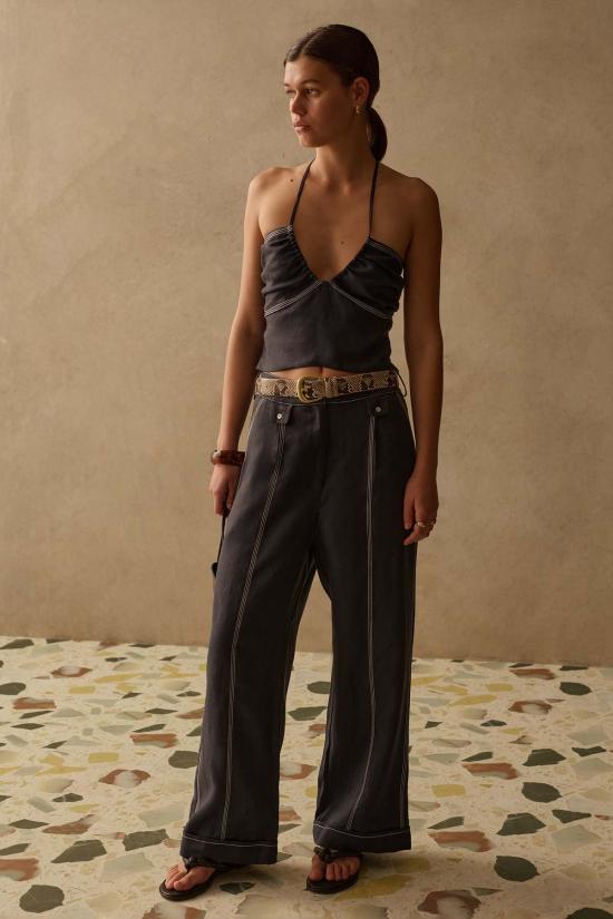  산시아 블라우스 Sancia Makena 탑 탑 캐리비안 - SANCIA