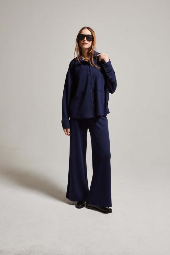  아셀 블라우스 애셔 셸비 인터록 셔츠 탑 - ASHER