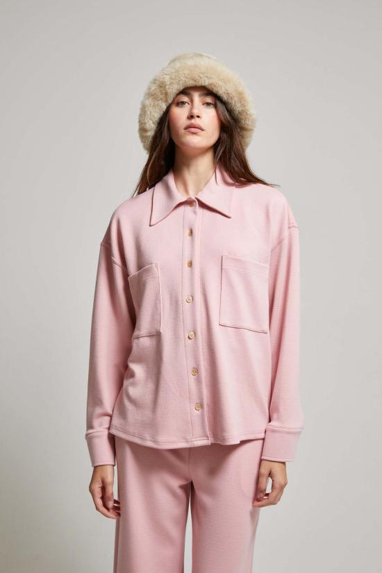  아셀 블라우스 애셔 셸비 인터록 셔츠 탑 - ASHER