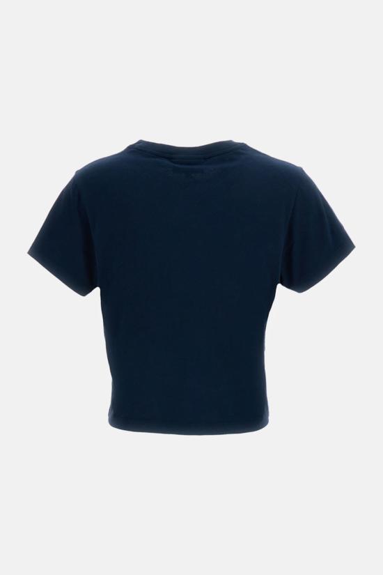  메종키츠네 반팔 티셔츠 메종 키츠네 베이비 폭스 티셔츠 블루