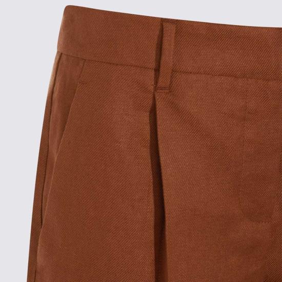  브루넬로 쿠치넬리 숏팬츠 무 리넨 쇼츠 무 - BRUNELLO CUCINELLI