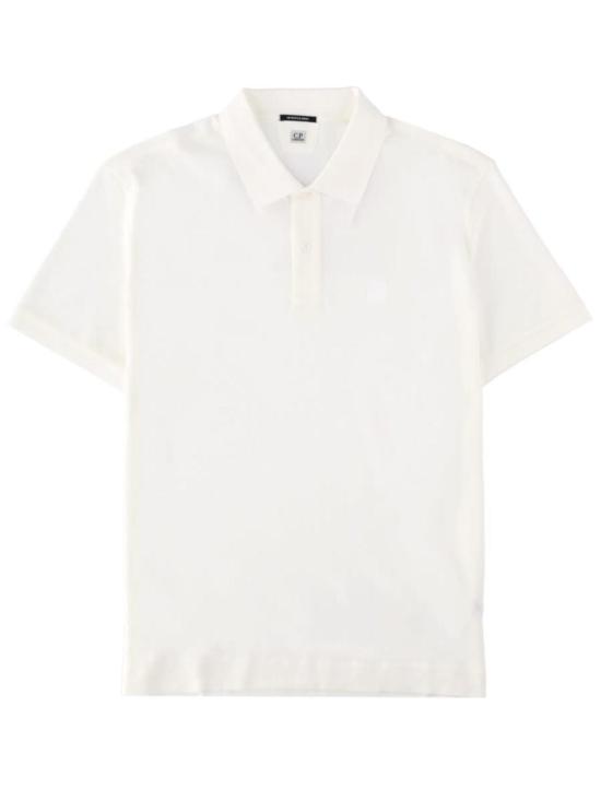  씨피 컴퍼니 폴로 티셔츠 C.P. 회사 로고가 있는 폴로 셔츠 (흰색)