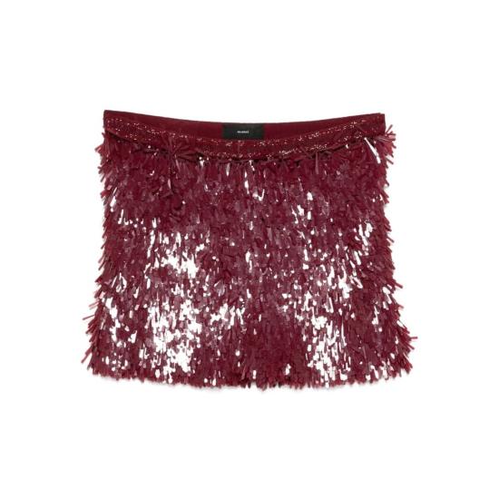  알라누이 숏 스커트 스커트 레드