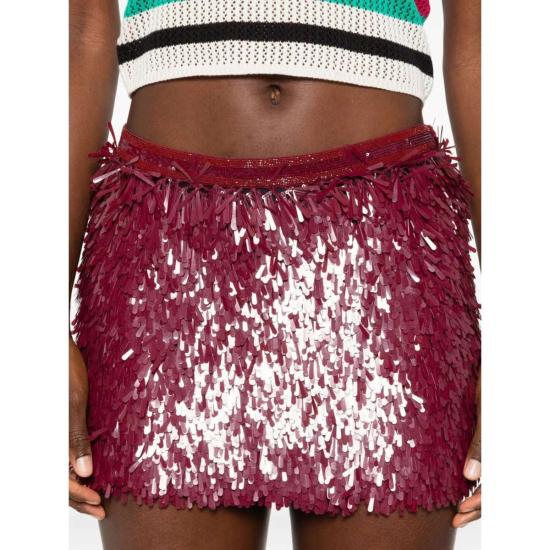  알라누이 숏 스커트 스커트 레드 - ALANUI