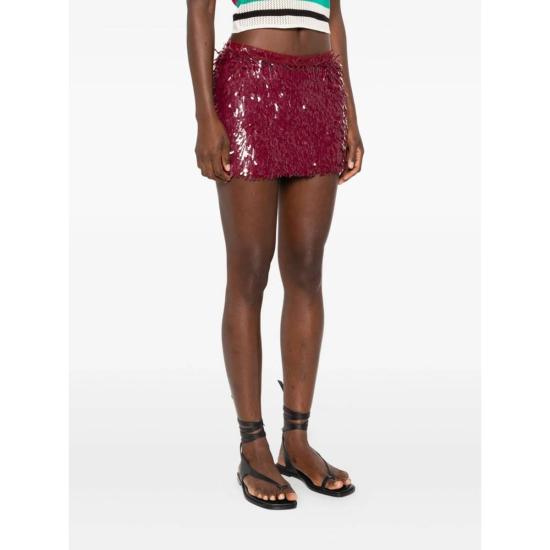  알라누이 숏 스커트 스커트 레드 - ALANUI