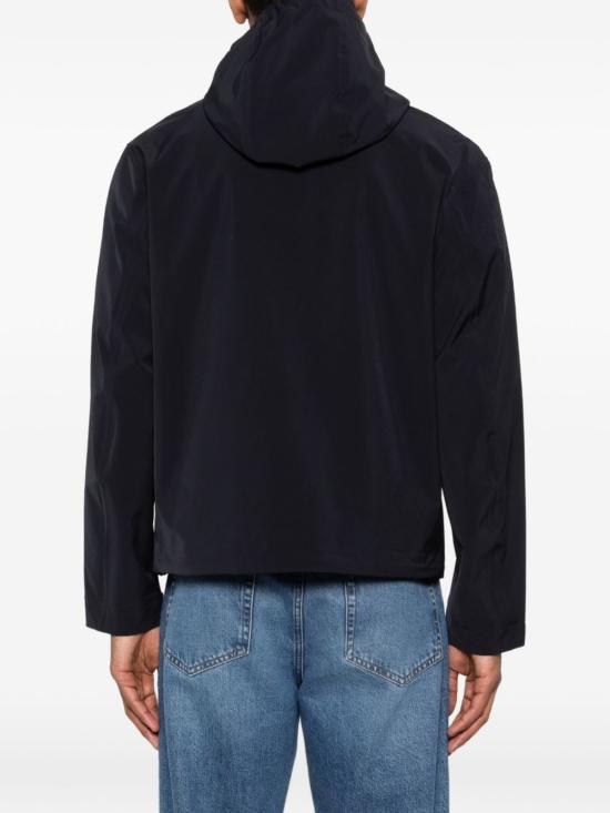  엠포리오 아르마니 코트 후드 집업  블루 - EMPORIO ARMANI