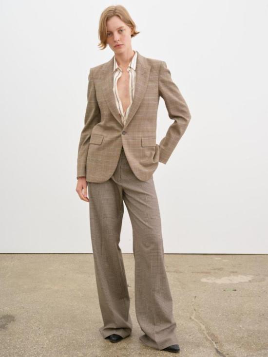  닐리로탄 수트 자켓 닐리 로탄 아나벨 테일러드 재킷 그레이/오커 체크