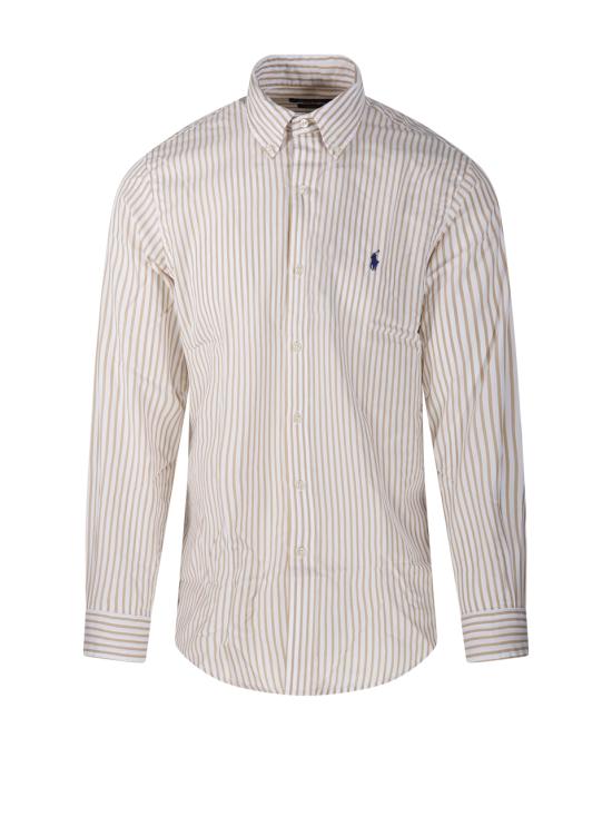 26SS 랄프 로렌 긴팔 셔츠 710B15595007 3249G WHITE COASTAL BEIGE