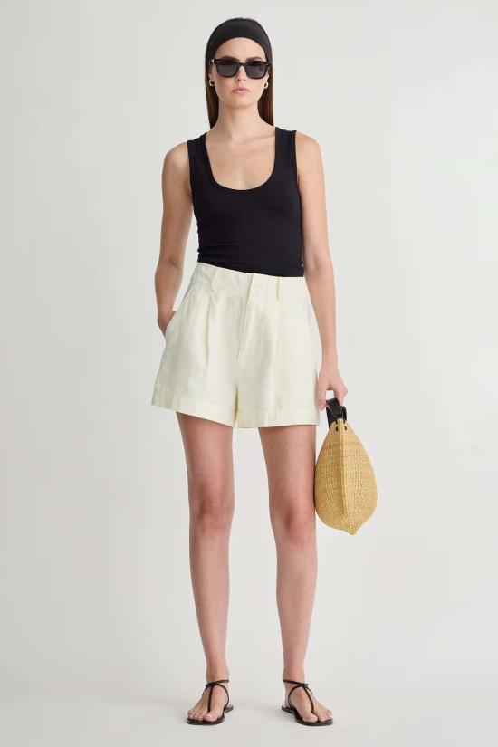  어피스 어파트 숏팬츠 Apiece Apart Bari Shorts Cream