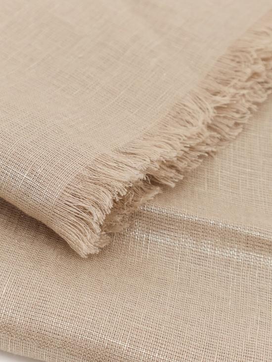  브루넬로 쿠치넬리 머플러/스카프 Brunello Cucinelli 린넨 루렉스 스카프 바닐라 - BRUNELLO CUCINELLI