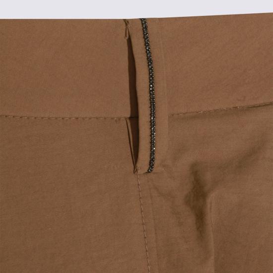  브루넬로 쿠치넬리 롱 스커트 Brunello Cucinelli 브라운 코튼  Duna - BRUNELLO CUCINELLI