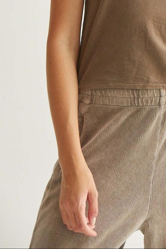  아셀 스트레이트 팬츠 아셔 야즈민 벨루어 팬츠 - ASHER