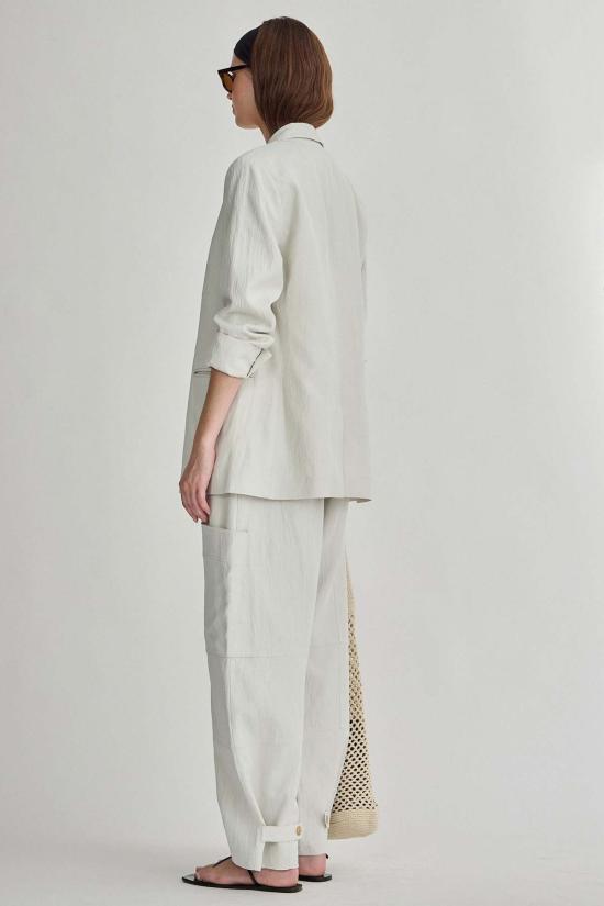  어피스 어파트 수트 자켓 엘사 더블 브레스티드 블레이저 버치 - APIECE APART