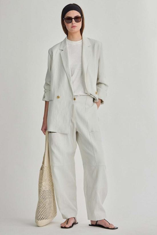  어피스 어파트 수트 자켓 엘사 더블 브레스티드 블레이저 버치