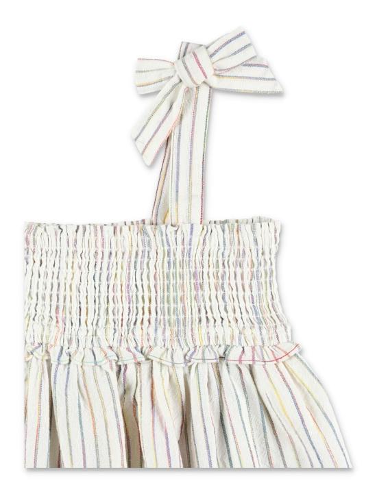  [키즈] 짐머만 탑 리아논 아동용 레인보우 스트라이프 데님 - ZIMMERMANN