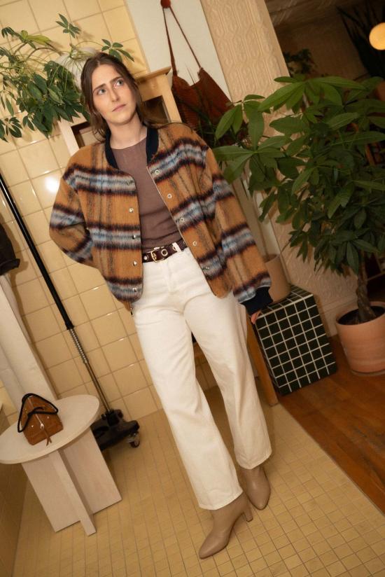  하이쿠레 팬츠 베티 진 오프 화이트 - HAIKURE