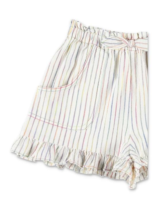  [키즈] 짐머만 쇼츠/버뮤다 리아논 아동용 스트라이프 숏팬츠 레인보우 스트라이프 - ZIMMERMANN