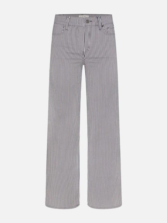  프레임 스트레이트 팬츠 르 슬림 팔라초 진 네이비 스트라이프