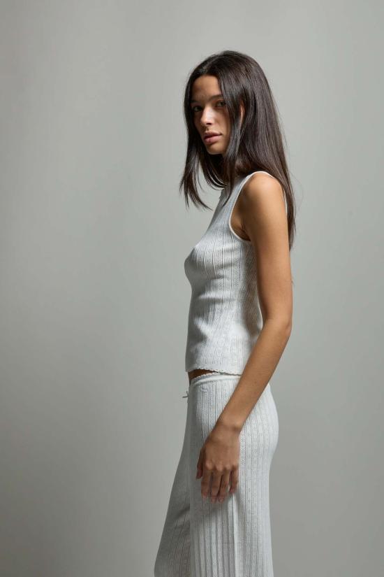  아셀 민소매 티셔츠 애셔 페이즐리 포인트엘 머슬 탱크탑 - ASHER