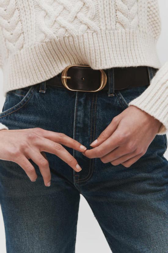  닐리로탄 레귤러 벨트 닐리 로탄 닐리  다크 브라운 - NILI LOTAN