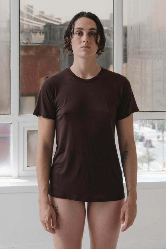  베이스레인지 반팔 티셔츠 티셔츠 (촉감 좋은 티셔츠) - BASERANGE